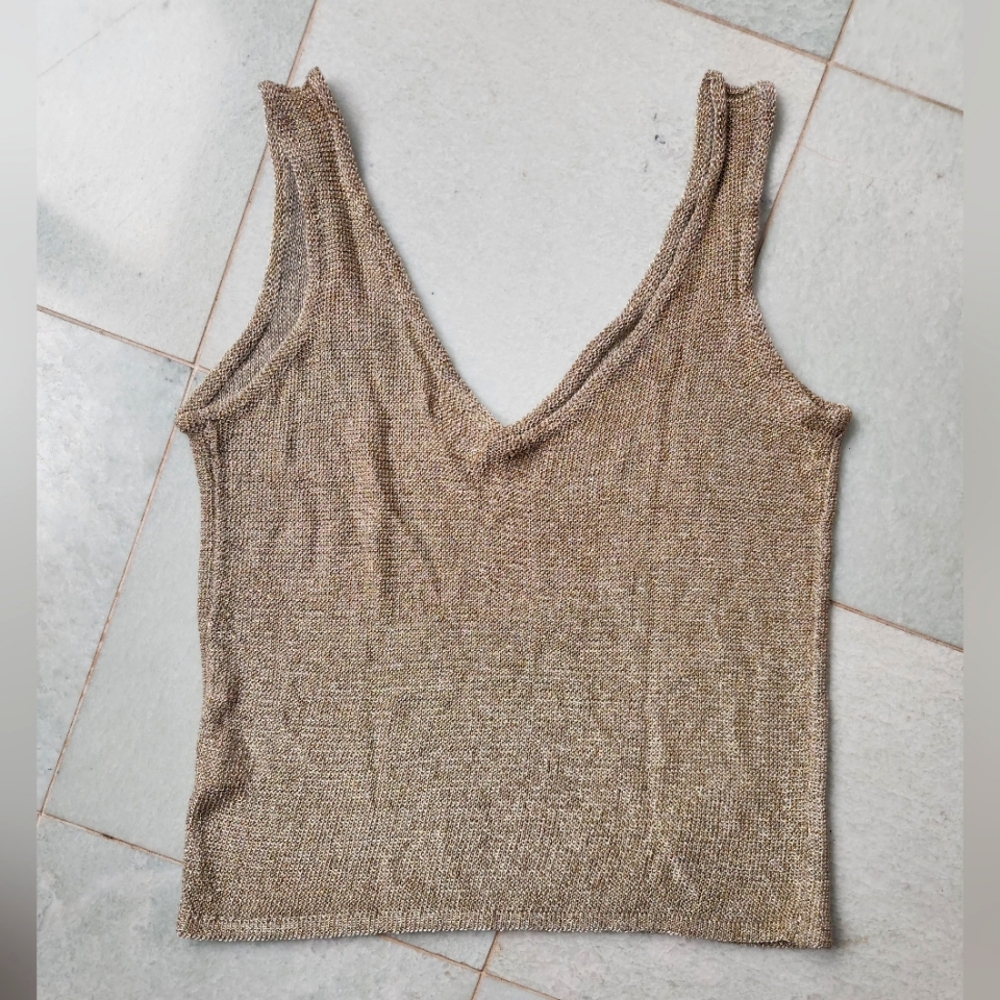 Shimmery gold tank